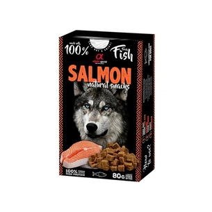 Ласощі для собак Alpha Spirit Dog Salmon Natural Snacks 80 г (8436586311858) зображення 1