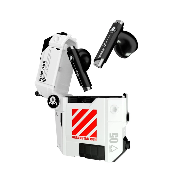 Навушники GravaStar Sirius P5 TWS BT 5.2 IPX4 Defense Mecha (GRAVASTARP5_MECHA_WHT_V2) - зображення 1