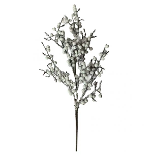Декоративна гілка YES! Fun Ягоди білі З глітером 70 см (975003) picture 1
