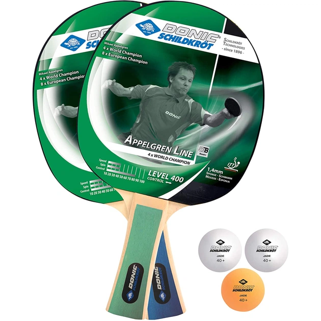 Комплект для настільного тенісу Donic Appelgren 400 2-player set (788638) - зображення 1