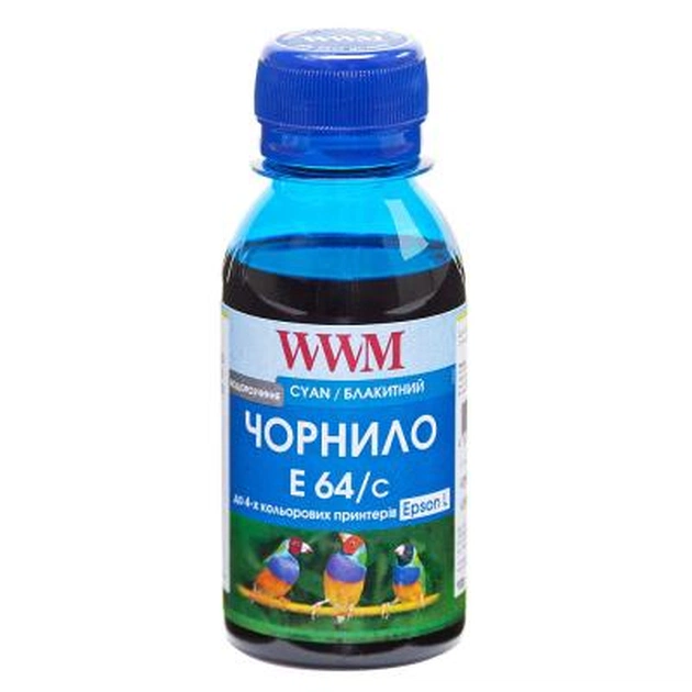 Чернила WWM EPSON L110/L210/L355 100g Cyan (E64/C-2) - изображение 1