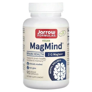 Вітамінно-мінеральний комплекс Jarrow Formulas Магній L-треонат, здоров'я мозку, Vegan MagMind, Brain Health, 90 вег (JRW-29062) зображення 1
