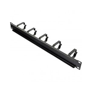Кабельний організатор 19" 1U 5 скоб, глибина 52мм Kingda (KD-CM-02) изображение 1