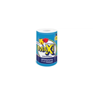 Паперові рушники Maxi Household 3 шари 100 відривів 1 рулон (8011728280089) зображення 1