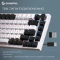 Клавіатура GamePro Asgard Valhalla MK160W Pro 75 RGB Wireless/Bluetooth/USB White (MK160W Pro) - зменшене зображення 5