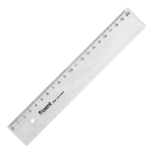 Лінійка Axent plastic, 20cm, clear (7320-А) зображення 1
