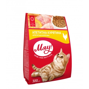 Сухий корм для кішок Мяу! з куркою 300 г (4820215364553) зображення 1