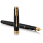 Ручка пір'яна Parker SONNET 17 Black Lacquer GT  FP F (86 015) - зменшене зображення 3