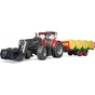Спецтехніка Bruder Case IH Optum 300CVX з причепом для тюків (03198) - зменшене зображення 4
