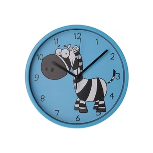 Настінний годинник Optima Little Zebra пластиковий, блакитний (O52106) изображение 1