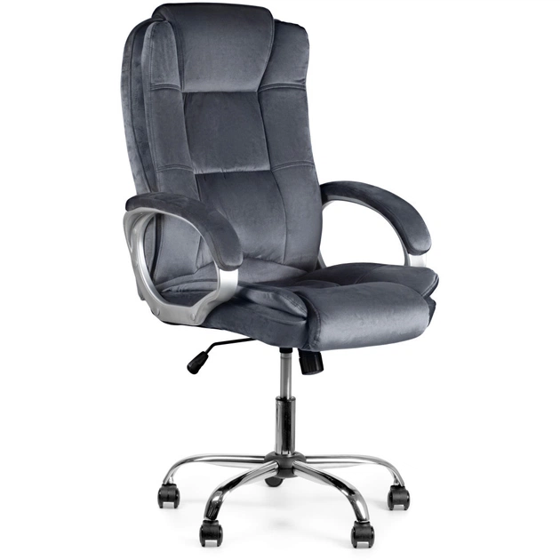 Офісне крісло Barsky Soft Microfiber Grey Soft-03 (Soft-03) - зображення 1