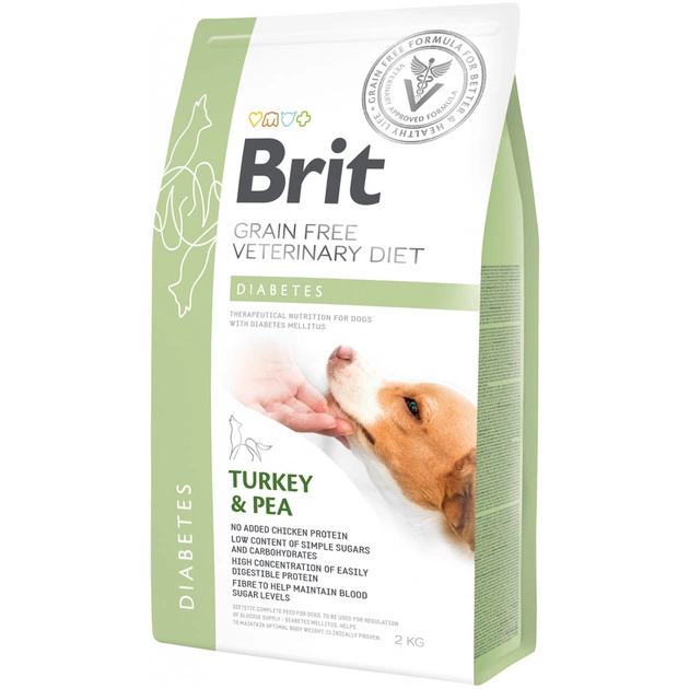 Сухий корм для собак Brit GF VetDiets Dog Diabetes 2 кг (8595602528103) - зображення 1