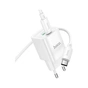 Зарядний пристрій HOCO C147A Charm 1xUSB-C PD20W + 1xUSB QC3.0 + cable USB-C to USB-C White (6942007630290) - зменшене зображення 5