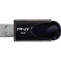 USB флеш накопичувач PNY flash 8GB Attache4 Black USB 2.0 (FD8GBATT4-EF) - зменшене зображення 2