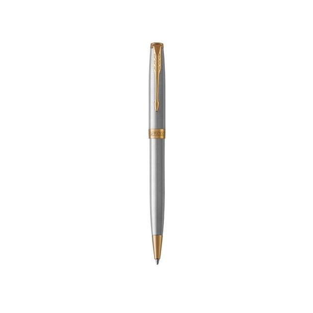 Ручка шариковая Parker SONNET 17 Stainless Steel GT BP (84 132) - изображение 1