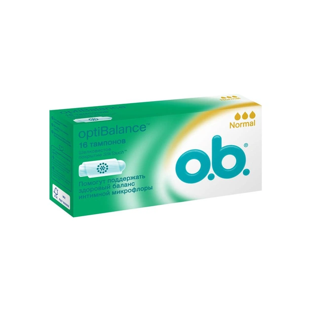 Тампони o.b. Opti Balance Normal 16 шт (3574660460988) - picture 1