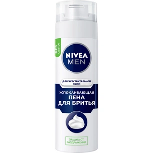 Піна для гоління Nivea Men для чутливої шкіри 200 мл (4005808588824/4005808222698) зображення 1