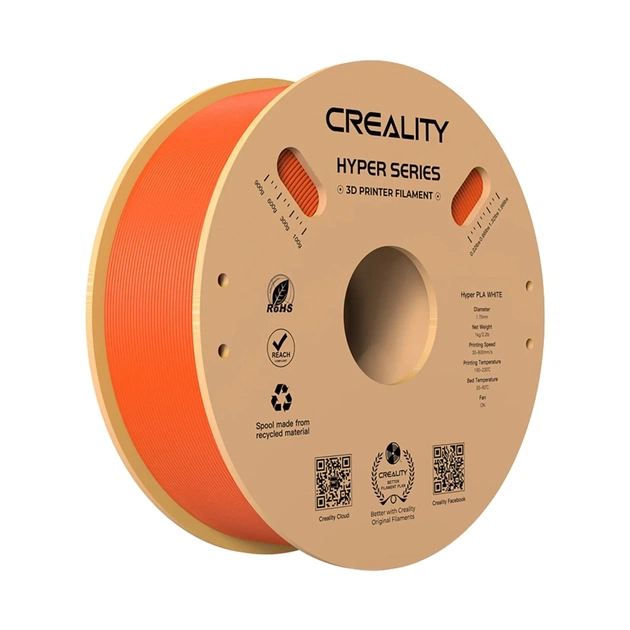 Пластик для 3D-принтера Creality PLA Hyper 1кг, 1.75мм, orange (3301010381) - зображення 1
