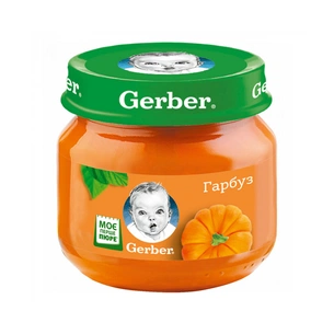 Дитяче пюре Gerber Гарбуз 80 г (7613287348173) зображення 1
