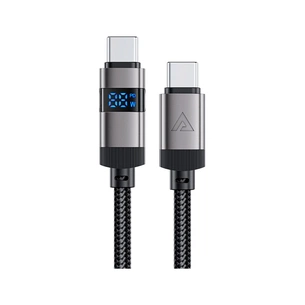 Дата кабель USB-C to USB-C 1.2m 60W digital display C15-03 Black Acefast (6974316283720) зображення 1