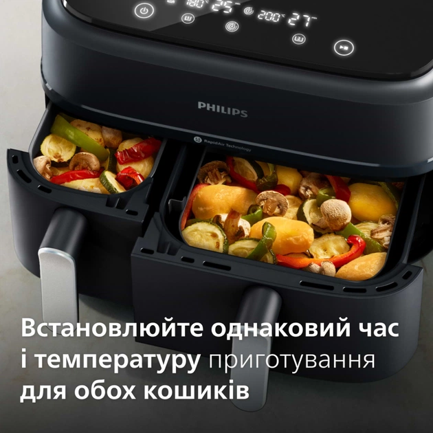 Мультипечь Philips Ovi Dual / Series 3000 (NA351/00) - изображение 9