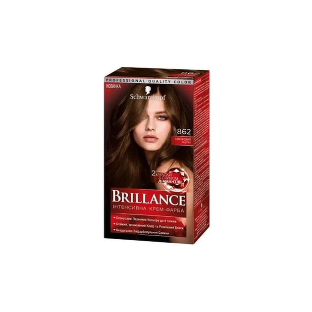 Фарба для волосся Brillance 862 - Шляхетний каштан 142.5 мл (4015000535298) - изображение 1