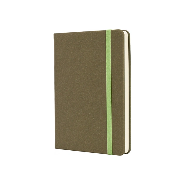 Книга записная Optima А6 MAGIC, твердая обложка, резинка, белый блок линия, фисташковый (O20388-67) - изображение 1