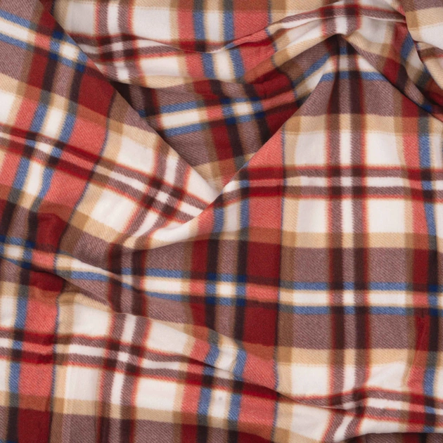 Плед Ardesto Fleece 100% поліестер, клітинка, біло-коричневий 130х160 см (ART0720PB) - picture 5