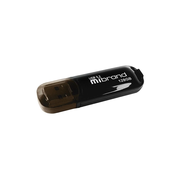 USB флеш накопичувач Mibrand 128GB Marten Black USB 3.2 (MI3.2/MA128P10B) - зображення 1