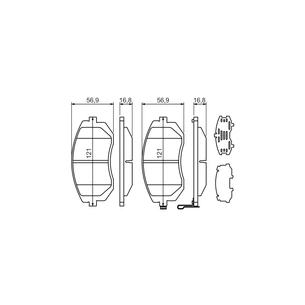 Гальмівні колодки Bosch 0 986 494 315 зображення 1