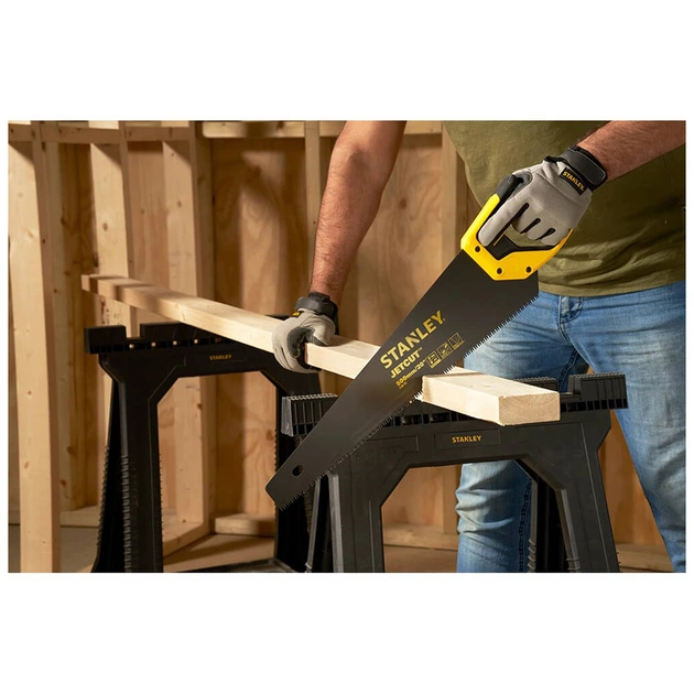 Ножовка Stanley APPLIFLON с закаленными зубьями, L=500мм, 7 tpi (2-20-151) - изображение 3