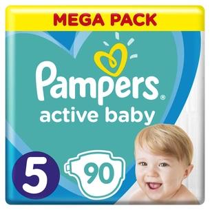 Підгузки Pampers Active Baby Junior Розмір 5 (11-16 кг), 90 шт (8001090951342) зображення 1