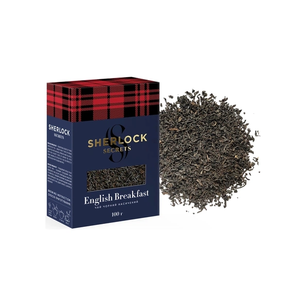 Чай Sherlock Secrets English Breakfast черный листовой 100 г (shs.00902) - изображение 3
