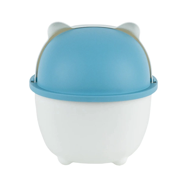 Кошик для паперів Kite Настільний контейнер для сміття, біло-блакитний (K24-009-6) - picture 2