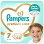 Подгузники Pampers Premium Care Розмір 7 15+ кг 64 шт (8006530260145) - уменьшенное изображение 1