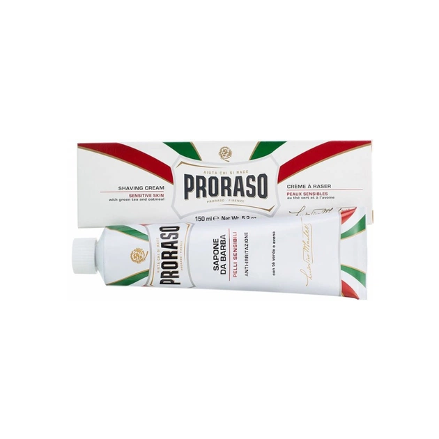 Крем для гоління Proraso з екстрактом зеленого чаю та вівса 150 мл (8004395001231) - picture 1