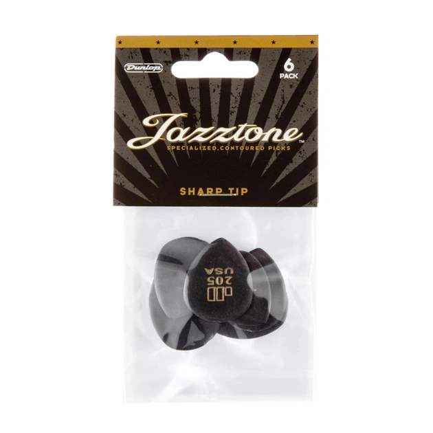 Медіатор Jim Dunlop Jazztone Point Tip Pick 6 шт. (477P205) - picture 3