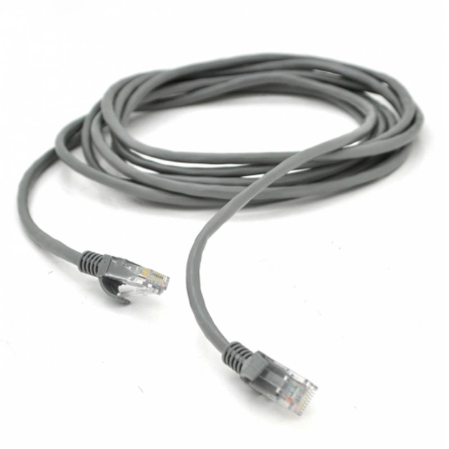 Патч-корд 1.5м, RJ-45, Cat.5e, CCA, биметалл, серый Ritar (PCR-CCA/1.5G / 19257) - изображение 1