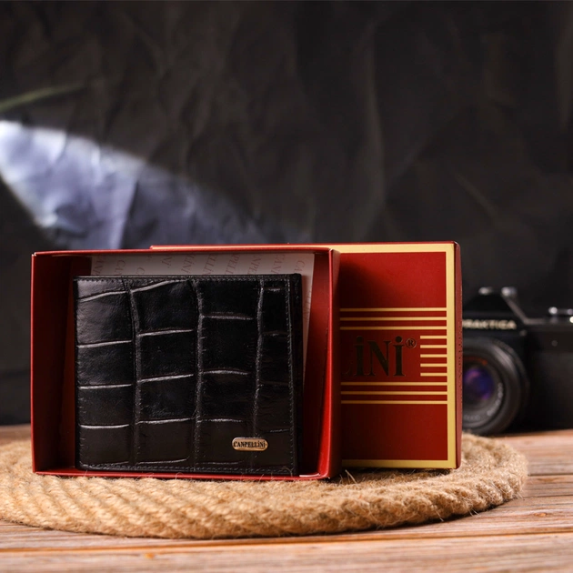 Кошелек Canpellini Из натуральной кожи Черный (21584) - изображение 11