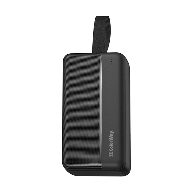 Батарея универсальная ColorWay 30 000 mAh High-power 2 PD/20W, QC/3.0, USB-C/Micro-USB (CW-PB300LPC2BK-PD) - изображение 1