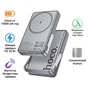 Батарея універсальна HOCO 10000mAh Sunlight PD/20W Magnetic with stand Metal Grey (Q36A / 714987) - зменшене зображення 2