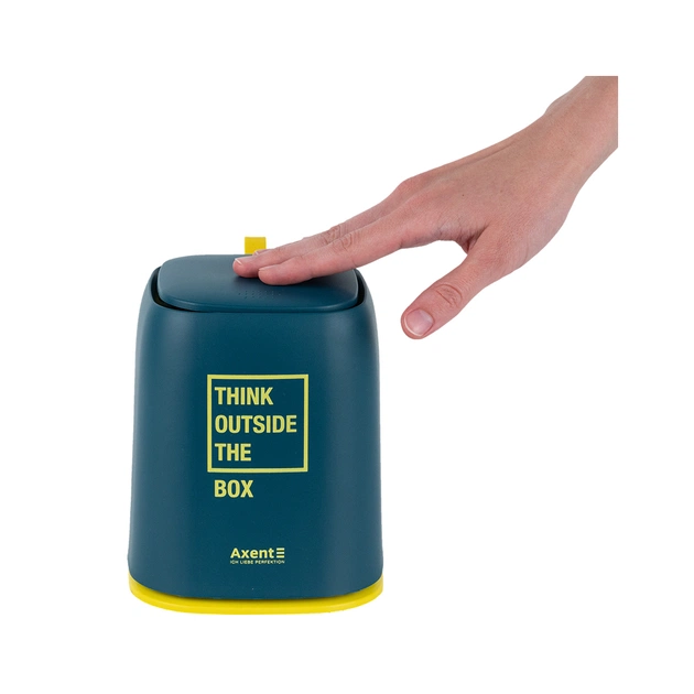 Кошик для паперів Axent Настільний контейнер для сміття, прямокутний, синій індіго (2133-47-A) - picture 4