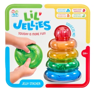 Конструктор Jelly Blox Сенсорний конструктор серії Lil' Jellies - Пірамідка-кольоринка (937837) зображення 1