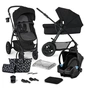 Коляска Kinderkraft 3 в 1 Xmoov CT Black (KSXMOV00BLK3000) (5902533920914) - зменшене зображення 1