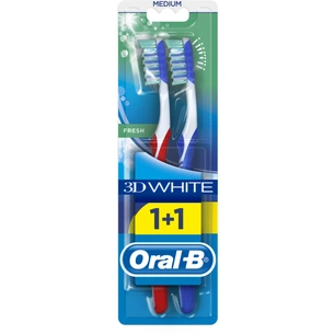 Зубна щітка Oral-B 3D White Fresh Medium 2 шт. (3014260111762) зображення 1
