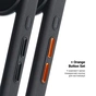Чохол до мобільного телефона Armorstandart Unit MagCase Apple iPhone 17 Air Black + Orange Button Set (ARM90582) - зменшене зображення 5