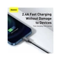 Дата кабель USB 2.0 AM to Lightning 2.0m 2.4A black Baseus (CALYS-C01) - зменшене зображення 8