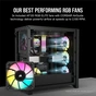Корпус Corsair iCUE 5000D RGB AirFlow Tempered Glass Black (CC-9011242-WW) - зменшене зображення 3