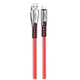 Дата кабель USB 2.0 AM to Lightning 1.0m zinc alloy red ColorWay (CW-CBUL010-RD) - зменшене зображення 2