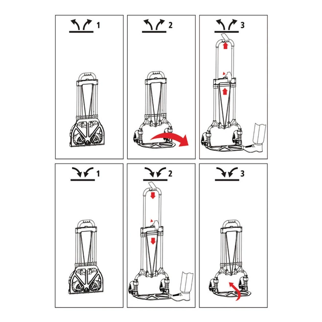 Візок вантажний Stanley універсальний, складаний, платформа 39х29см, до 60кг (SXWT-FT584) - picture 4